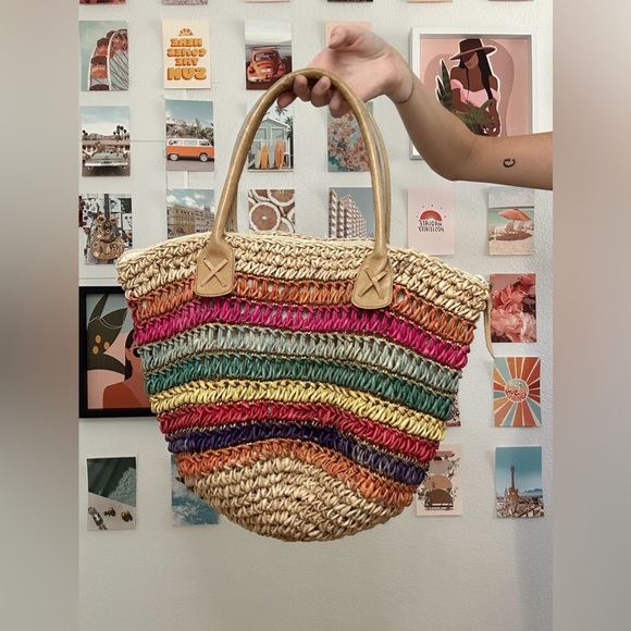 Handbags - Woven Rainbow Purse